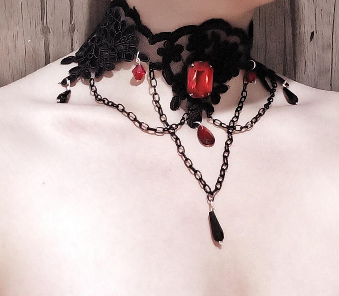 Goth Damla Choker